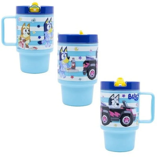 Bluey und Bingo Kinder Trinkbecher Becher mit Halm 530 ml - WS-Trend.de
