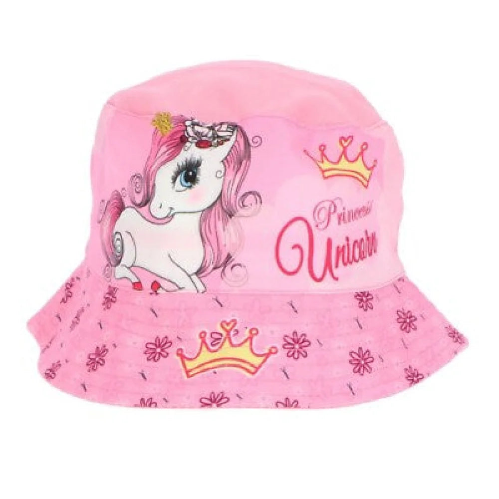Einhorn Unicorn Kinder Fischermütze Fischerhut Sommerhut Gr. 52-54 - WS-Trend.de