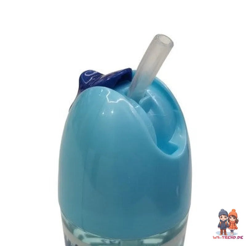 Bluey und Bingo Kinder Trinkflasche mit Halm Flasche Wasserflasche 280 ml - WS-Trend.de
