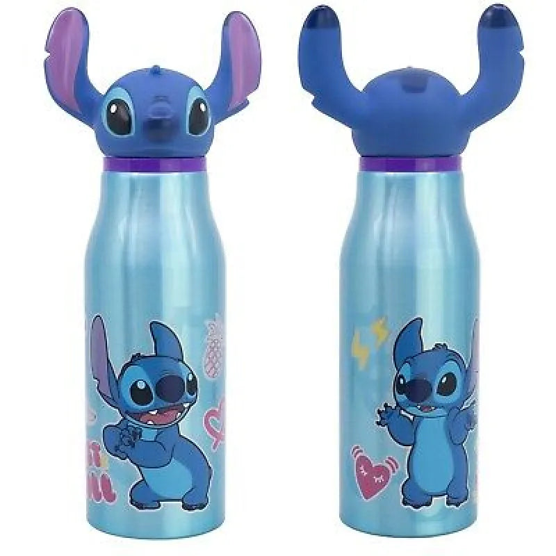 Disney Stitch 3D Kopf Aluminium Wasserflasche Trinkflasche Flasche 690 ml - WS-Trend.de