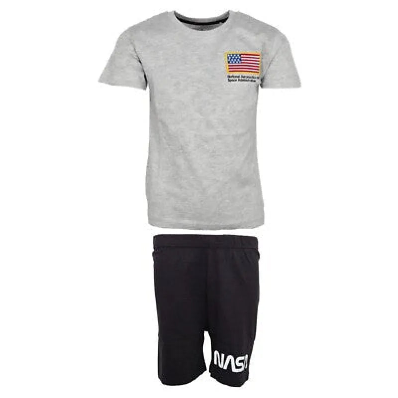 NASA Space Center Jugend Jungen Schlafanzug kurzarm Pyjama - WS-Trend.de
