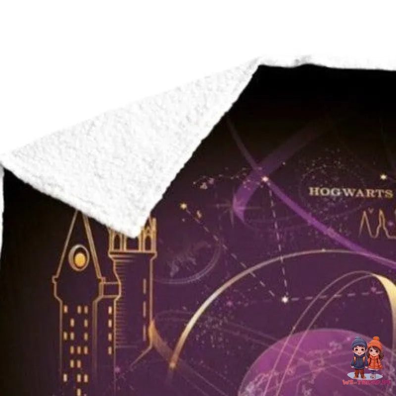 Harry Potter Hogwarts Coral Decke warme Kuscheldecke Wohndecke 130x170 cm - WS-Trend.de