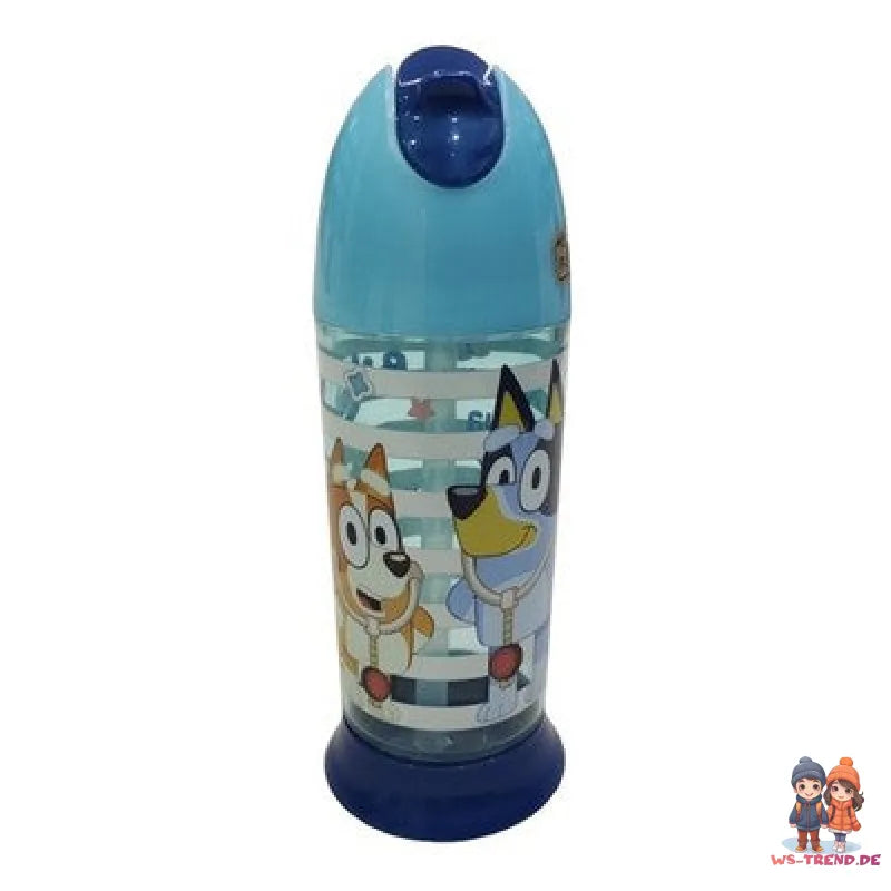 Bluey und Bingo Kinder Trinkflasche mit Halm Flasche Wasserflasche 280 ml - WS-Trend.de