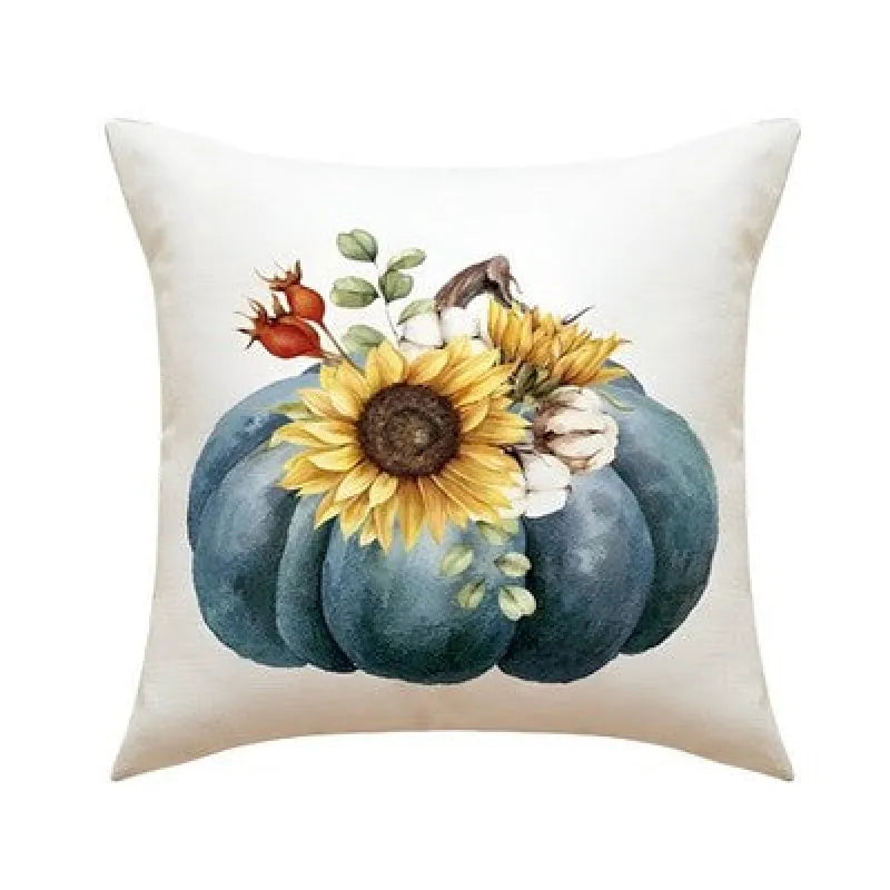 Herbst Motiv 2er Set Kissenbezug Dekokissen 45x45 cm - Bunt D - WS-Trend.de