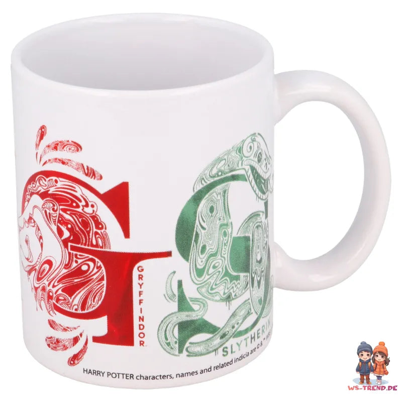 Harry Potter Hogwarts 4 Häuser Kaffeetasse Teetasse Tasse Geschenkidee 330 ml - WS-Trend.de