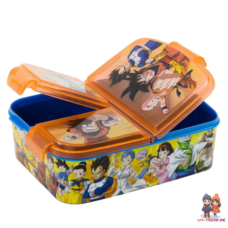 Anime Dragon Ball Kinder 2 tlg Lunch Set - 3 Kammer Brotdose Alu-Trinkflasche - WS-Trend.de