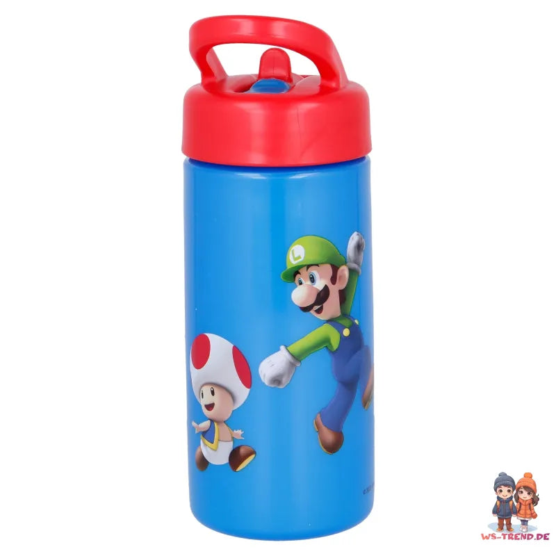 Super Mario Luigi Yoshi Toady Kinder Trinkflasche Wasserflasche Flasche 410 ml - WS-Trend.de