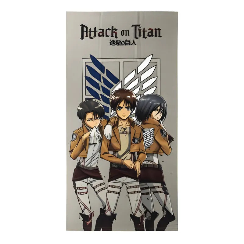 Anime Attack on Titan Mikrofaser Strandtuch Handtuch Badetuch XL 70x140 cm - WS-Trend.de