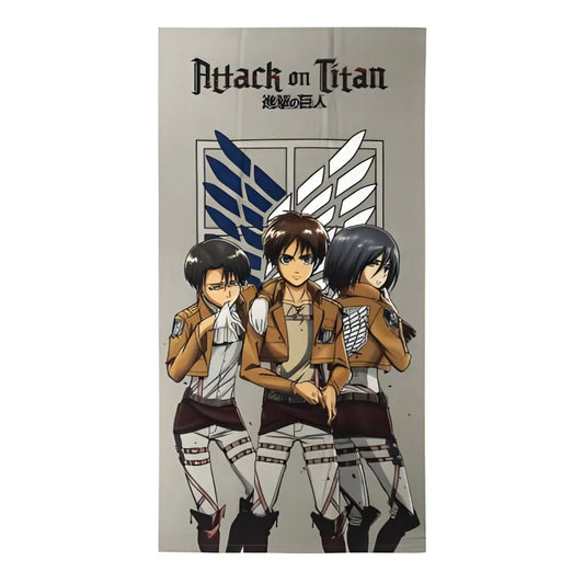 Anime Attack on Titan Mikrofaser Strandtuch Handtuch Badetuch XL 70x140 cm - WS-Trend.de