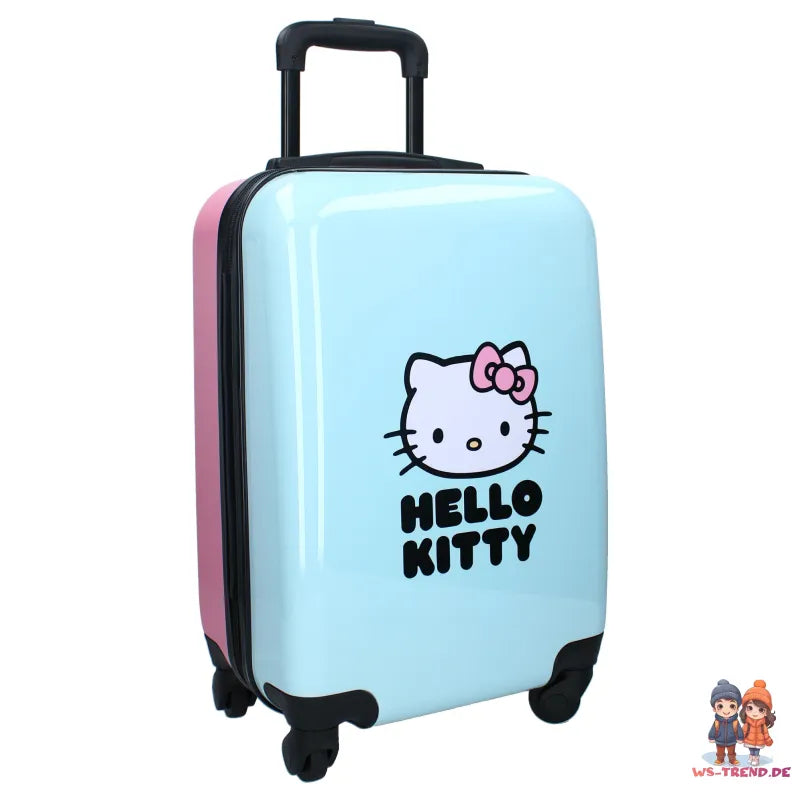 Hello Kitty 2 tlg. Set Trolley Koffer Reisekoffer plus Alu Trinkflasche 500 ml - WS-Trend.de