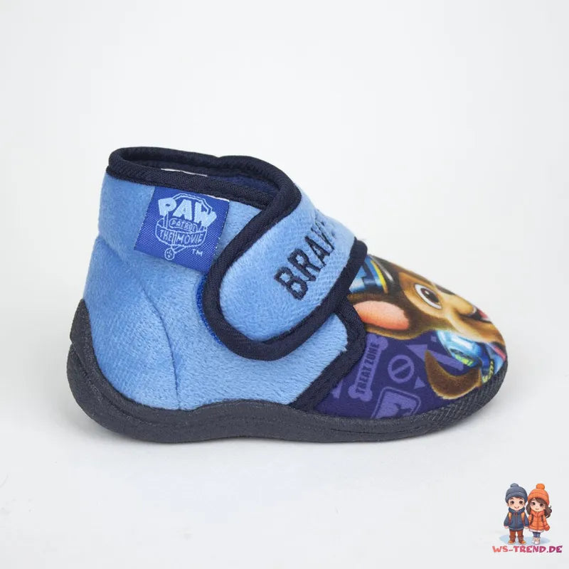 Paw Patrol Chase Kinder Baby Hausschuhe Kitaschuhe - WS-Trend.de Schlüpfschuhe Klett 21-26