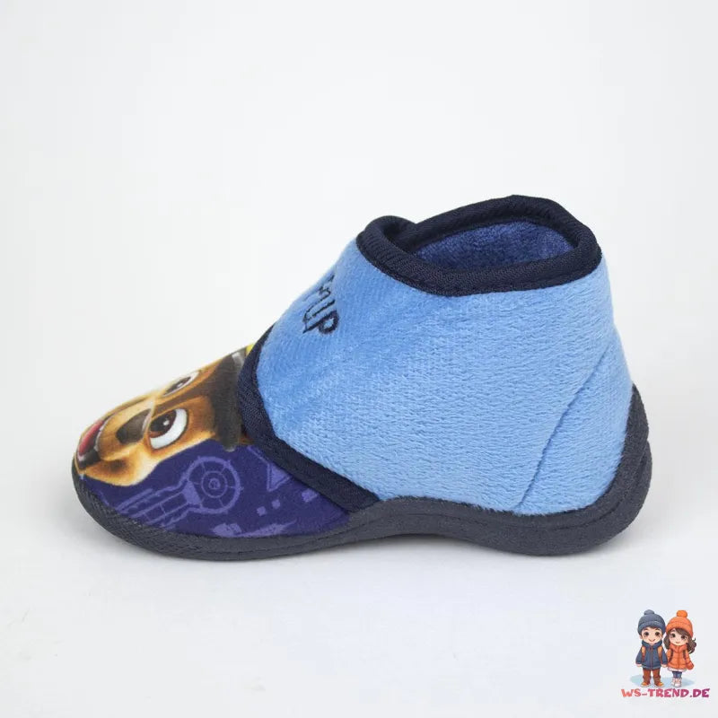 Paw Patrol Chase Kinder Baby Hausschuhe Kitaschuhe - WS-Trend.de Schlüpfschuhe Klett 21-26