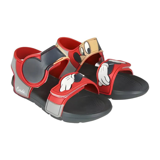 Disney Mickey Maus Kinder Sandalen Latschen Hausschuhe Klett - WS-Trend.de Gr. 22 bis 29