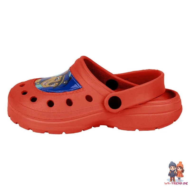 Paw Patrol Jungen Kinder Clogs - Badeschuhe Latschen Chase Marshall - WS-Trend.de - 22 - 29