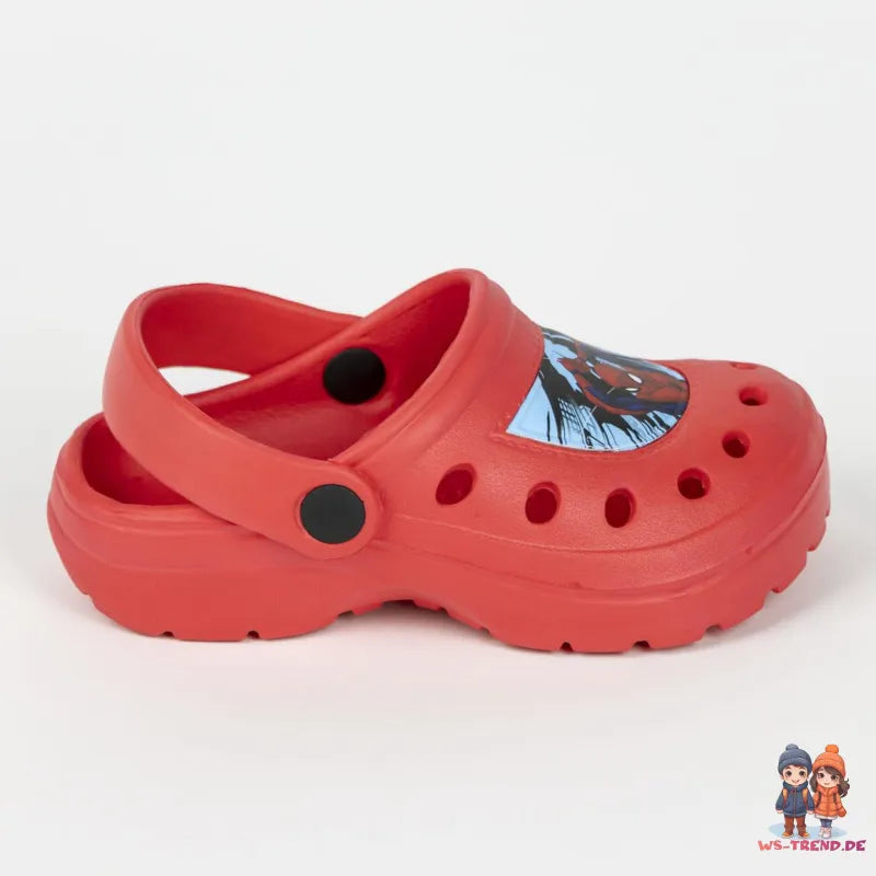 Marvel Spiderman - Kinder Sandalen Clogs Badeschuhe - WS-Trend.de Avengers Latschen Jungen