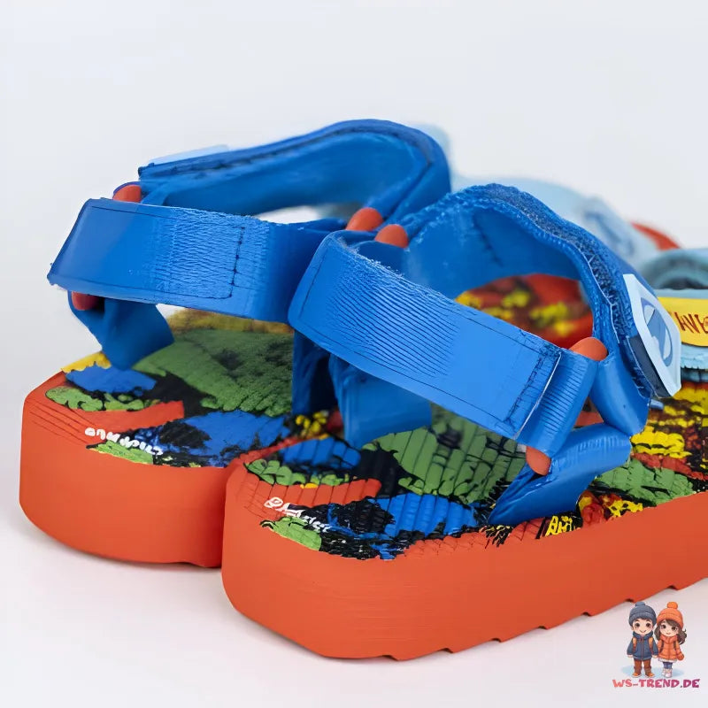 Marvel Avengers Kinder Sandalen Latschen Hausschuhe Klett - WS-Trend.de Gr. 25 bis 32