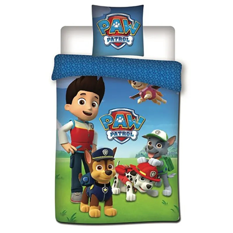Paw Patrol Chase Marshall Kinder Mikrofaser Bettwäsche Set 135/140x200 63x63 cm - WS-Trend.de