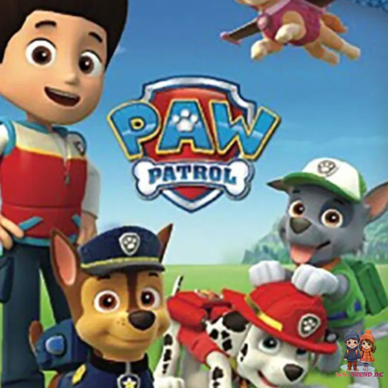 Paw Patrol Chase Marshall Kinder Mikrofaser Bettwäsche Set 135/140x200 63x63 cm - WS-Trend.de