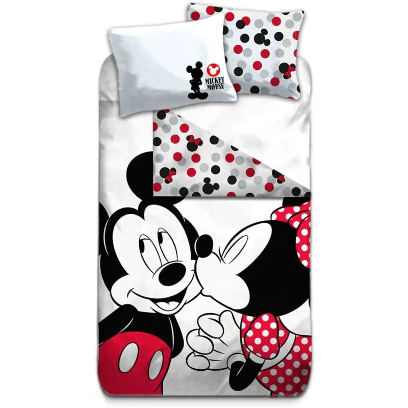 Disney Minnie Mickey Maus Kinder Bettwäsche Set 155x200 50x80 Baumwolle - WS-Trend.de