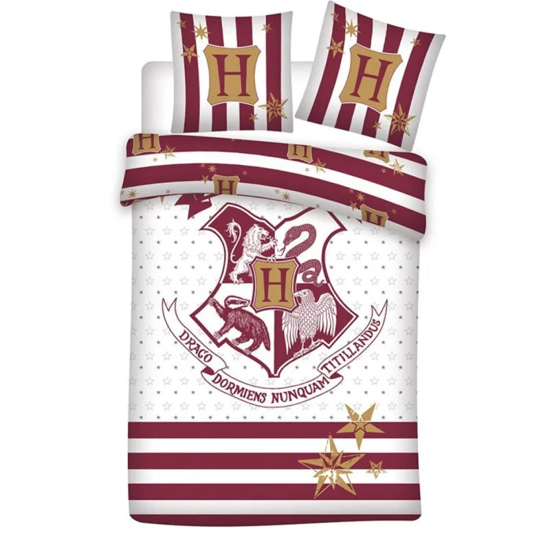 Harry Potter Hogwarts Kinder Bettwäsche 2tlg Set 135/140x200 100% BIO Baumwolle - WS-Trend.de 135-140x200