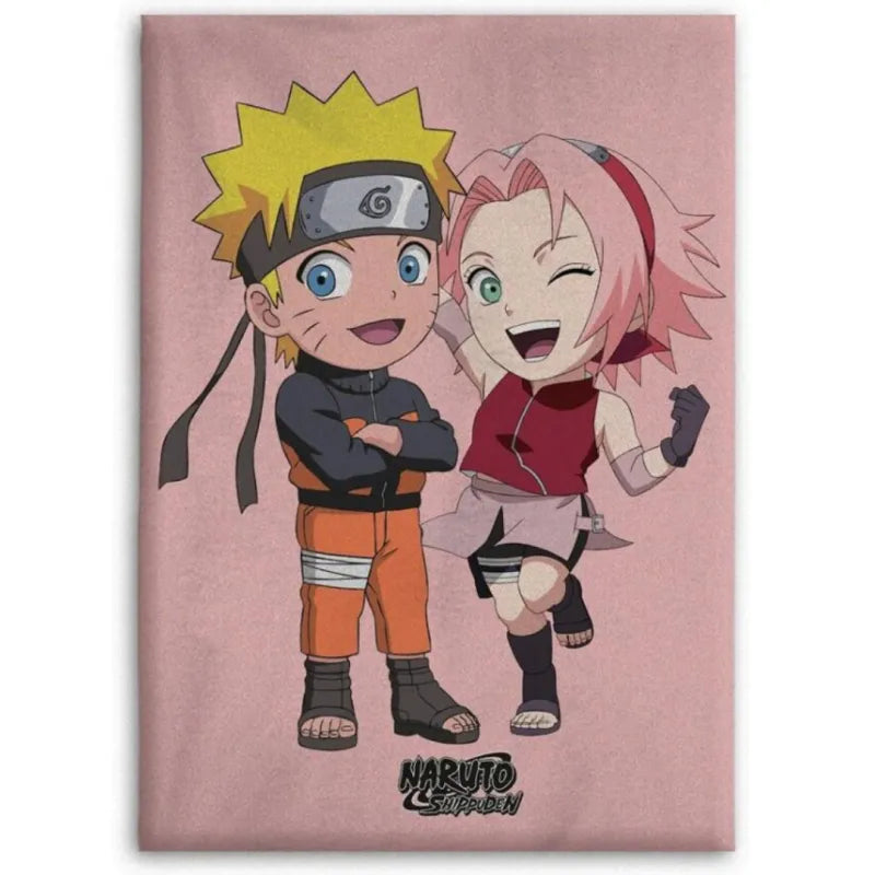 Naruto Shippuden Sakura Kinder Fleecedecke leichte Kuscheldecke 100x140 cm WS Trend.de