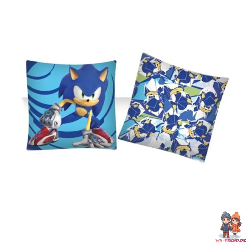Sonic Prime Kinder Mikrofaser Bettwäsche 2tlg Set 135/140x200 63x63 cm - WS-Trend.de