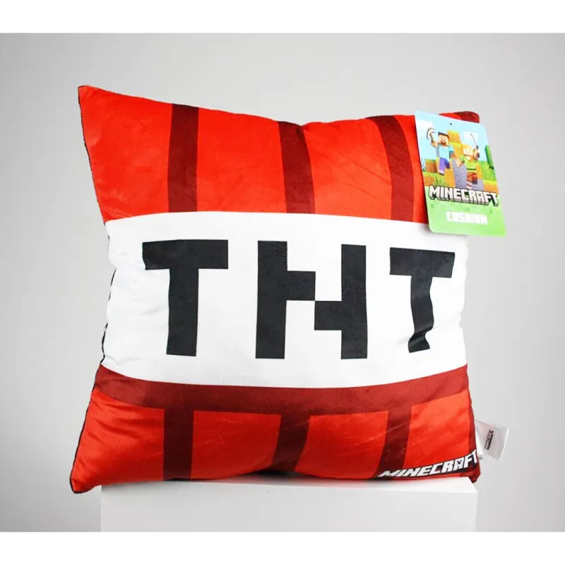 Gamer Minecraft TNT Kissen Dekokissen 40x40 cm - WS-Trend.de Velour