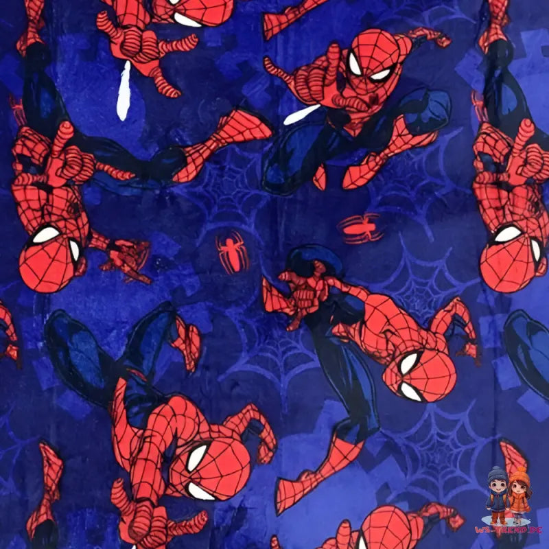 Marvel Spiderman Kinder Flanell Wohndecke warme Kuscheldecke 110x150 cm - WS-Trend.de