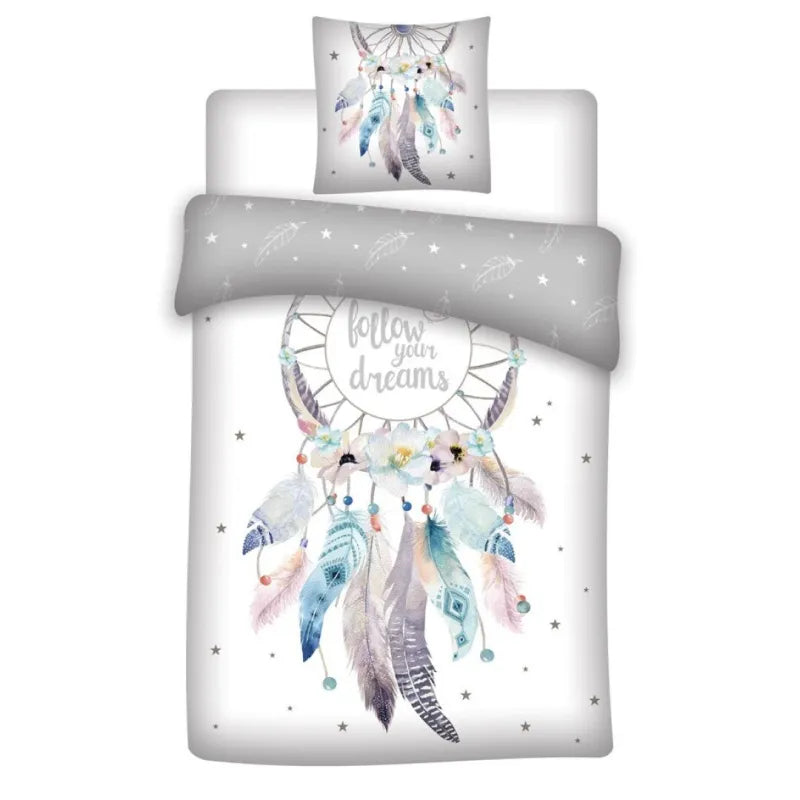 Traumfänger DreamCatcher Kinder Bettwäsche 2tlg. Set 135x200 80x80 cm - WS-Trend.de