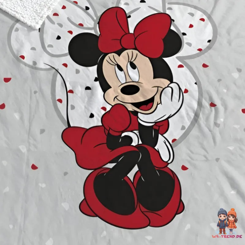 Disney Minnie Maus Coral Decke warme Kuscheldecke 130x170 cm - WS-Trend.de