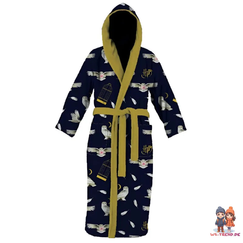 Harry Potter Hogwarts 3 tlg Set Kinder Bademantel Handtuch Handschuh - WS-Trend.de Gr. 98 -128