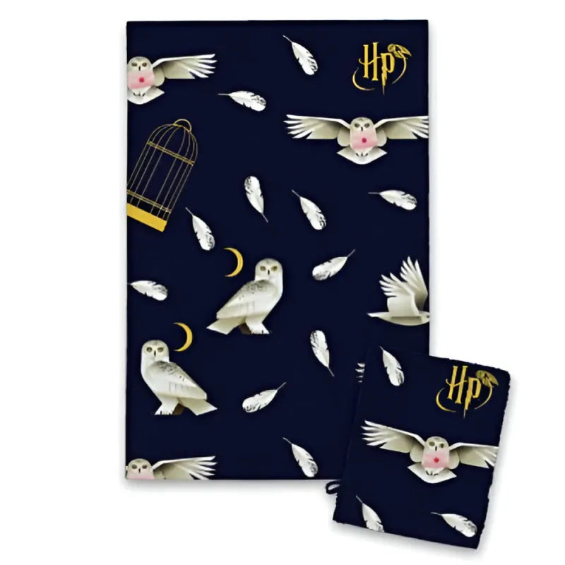 Harry Potter Hogwarts 3 tlg Set Kinder Bademantel Handtuch Handschuh - WS-Trend.de Gr. 98 -128