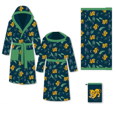 Disney König der Löwen 3 tlg Kinder Bademantel Handtuch Handschuh - WS-Trend.de Gr. 98 -128