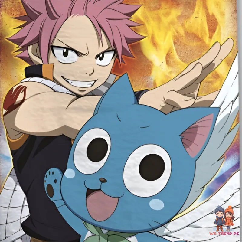 Anime Fairy Tail Mikrofaser Strandtuch Badetuch XL 70x140 - WS-Trend.de