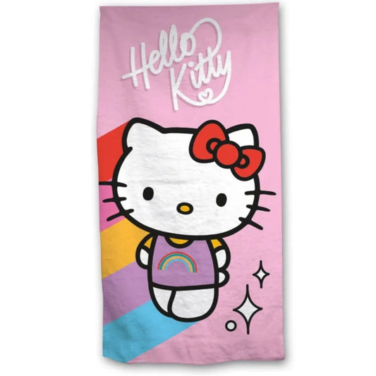 Hello Kitty Kinder Mikrofaser Strandtuch Handtuch Badetuch 70x140 cm WS Trend.de