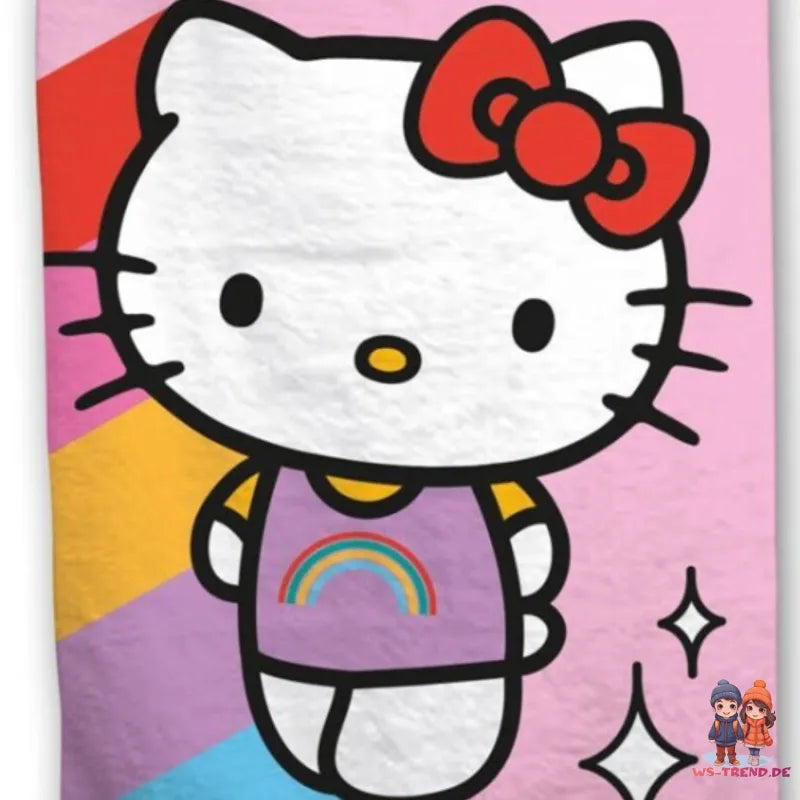 Hello Kitty Kinder Mikrofaser Strandtuch Handtuch Badetuch 70x140 cm WS Trend.de
