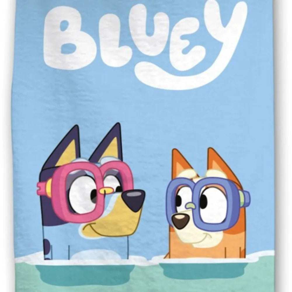 Bluey und Bingo Kinder Mikrofaser Strandtuch Handtuch Badetuch 70 x 140 cm - WS-Trend.de