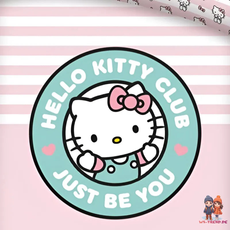Hello Kitty Mädchen Kinder Bettwäsche 2tlg. Set 135-140x200 65x65 - WS-Trend.de