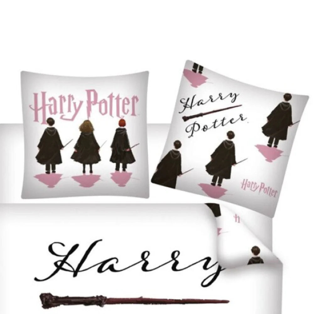 Harry Potter Hogwarts Kinder Bettwäsche 2tlg. Set 135-140x200 65x65 cm - WS-Trend.de