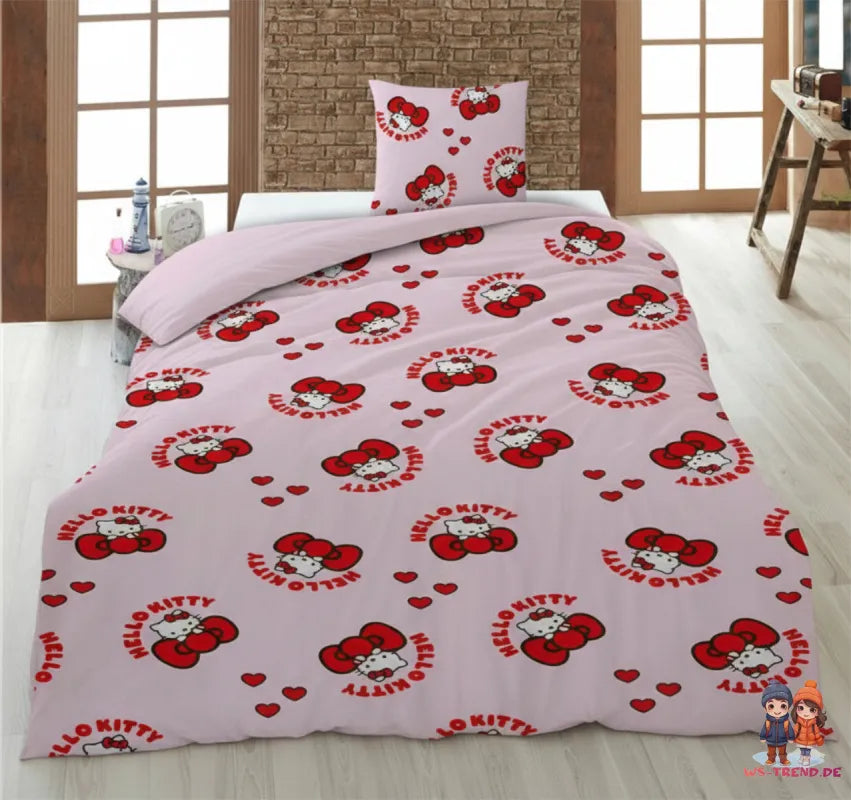 Hello Kitty Mädchen Kinder Bettwäsche 2tlg. Set - WS-Trend.de