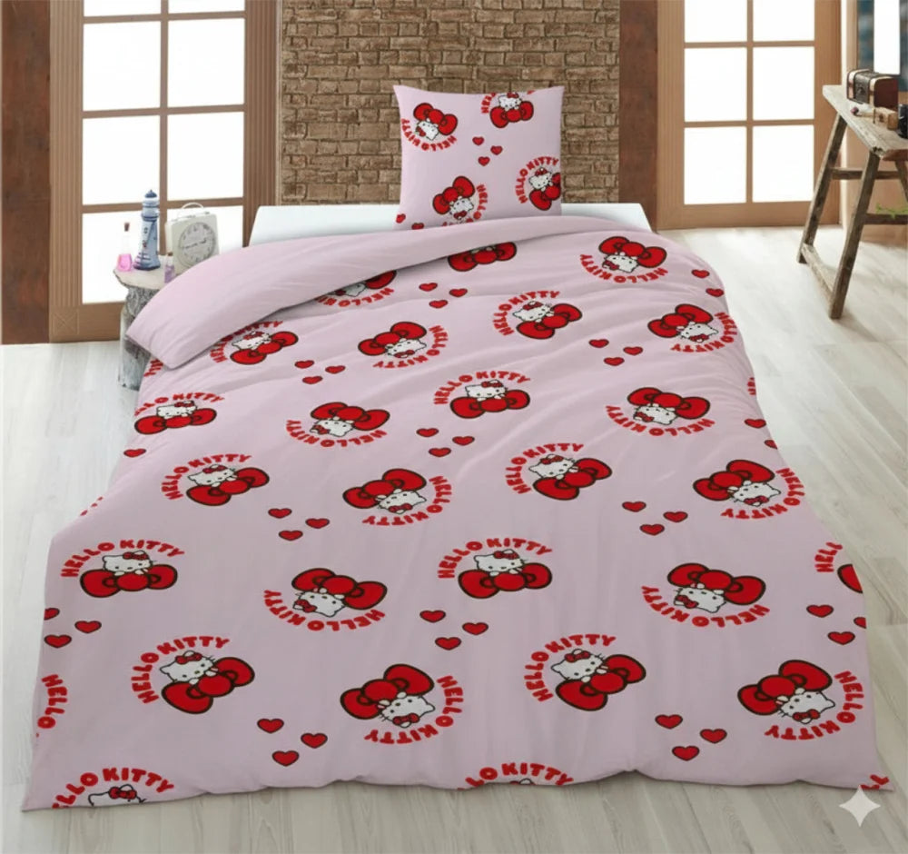 Hello Kitty Mädchen Kinder Bettwäsche 2tlg. Set - WS-Trend.de
