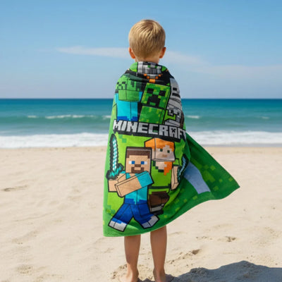 MInecraft Gamer Steve Alex Mikrofaser Badetuch Strandtuch XL 70x140 cm - Ansicht 2