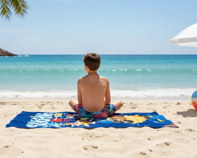 Paw Patrol Chase Rubble Jungen Mikrofaser Strandtuch Badetuch 70x140 cm - Ansicht 2