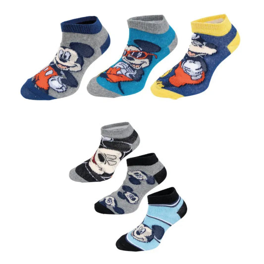 Disney Mickey Maus 6 er Pack Kinder Jungen kurze Socken Sneaker WS Trend.de Gr. 23 bis 34