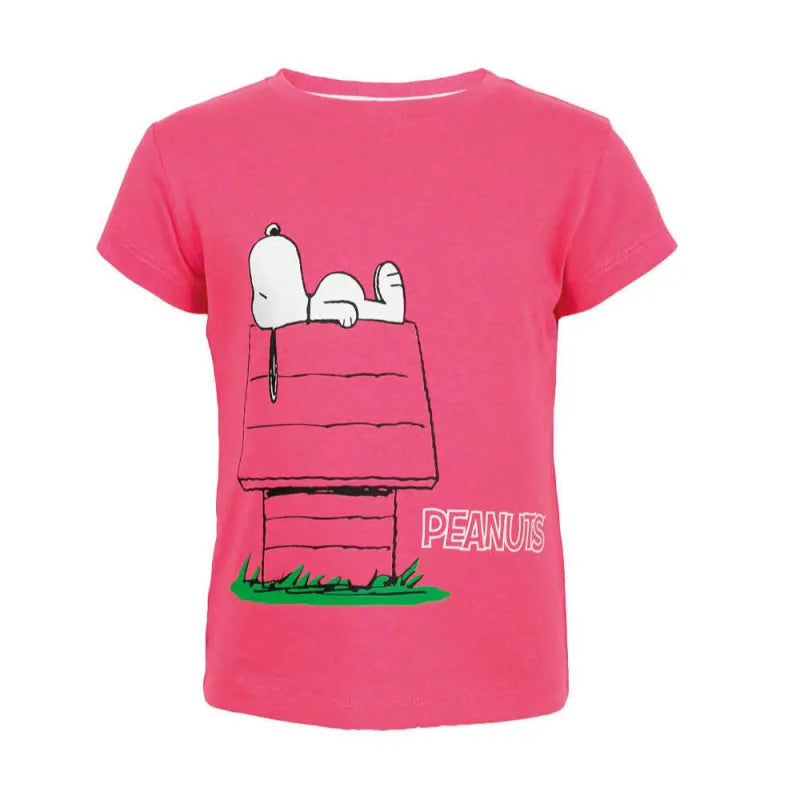 Peanuts Snoopy Kinder Mädchen kurzarm T-Shirt Shirt - WS-Trend.de Gr. 92-128 100% Baumwolle