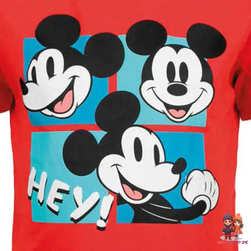 Disney Mickey Maus Kinder Jungen kurzarm T Shirt WS Trend.de 92 128 Baumwolle