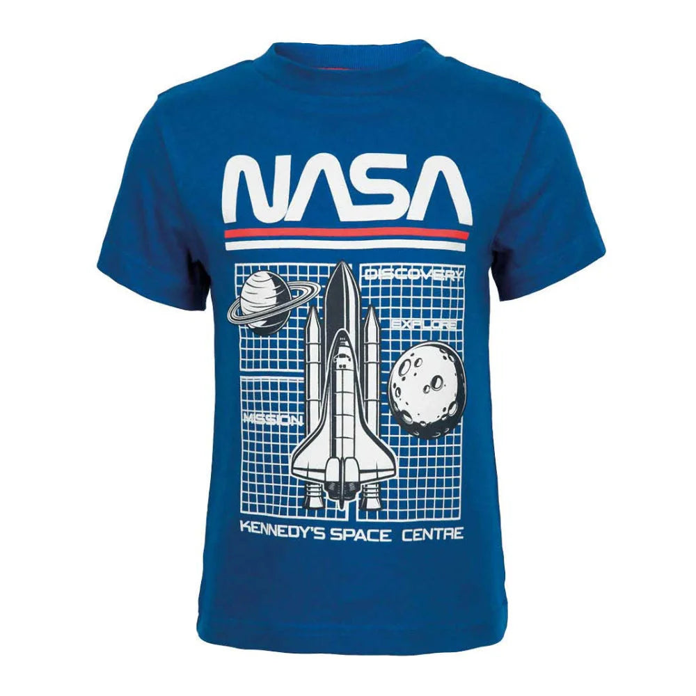 NASA Space Center Kinder Jungen 2er Set kurzarm T-Shirt - WS-Trend.de Gr. 92-128