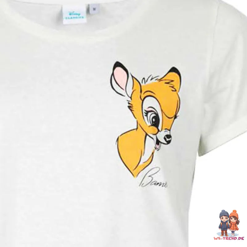 Disney Bambi Classic Damen kurzarm T Shirt WS Trend.de XS XL 100% Baumwolle