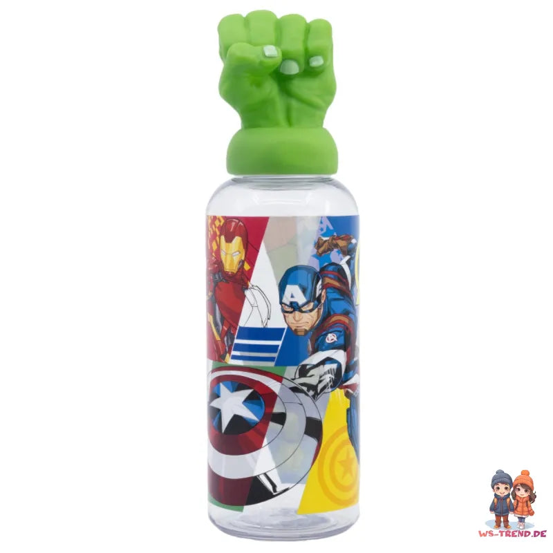 Marvel Avengers HULK 3D Kopf Wasserflasche Trinkflasche Flasche 560 ml - WS-Trend.de