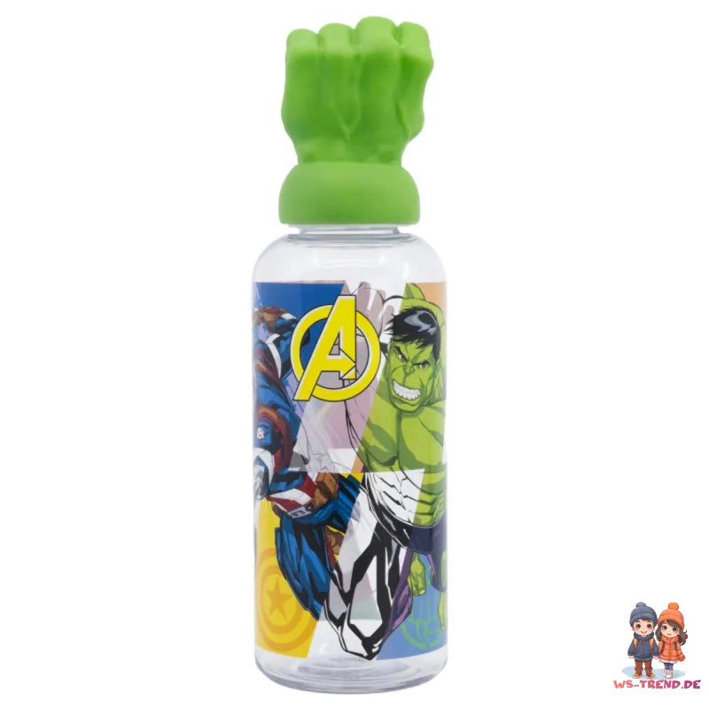Marvel Avengers HULK 3D Kopf Wasserflasche Trinkflasche Flasche 560 ml - WS-Trend.de